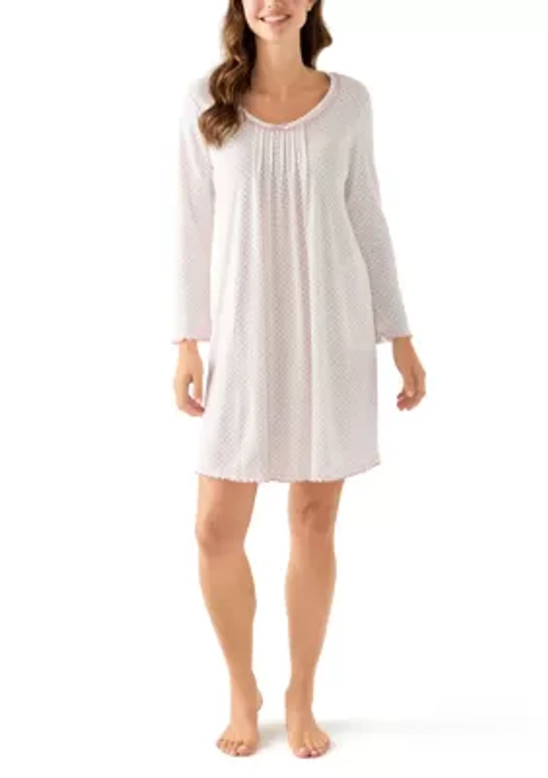 Cottonessa Long Sleeve Short Gown