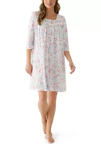 Women's Short Silky Knit Gown