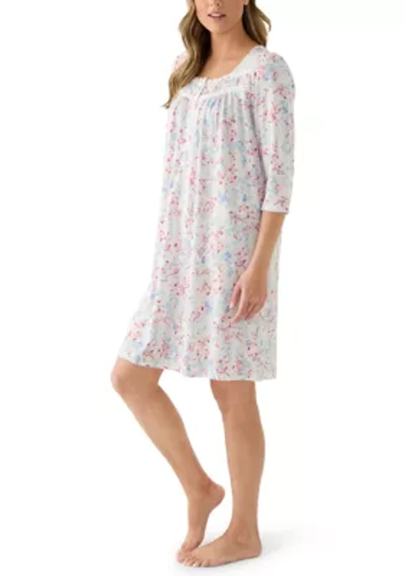 Women's Short Silky Knit Gown