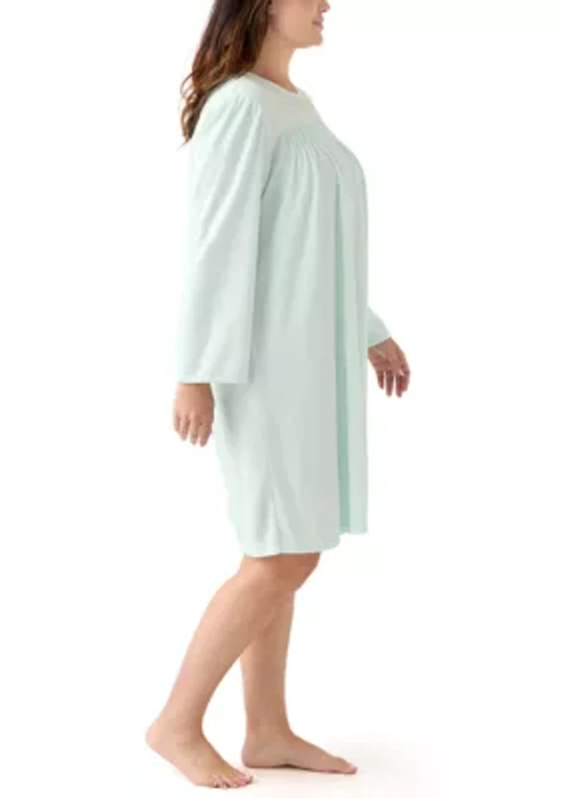 Plus Long Sleeve Nightgown
