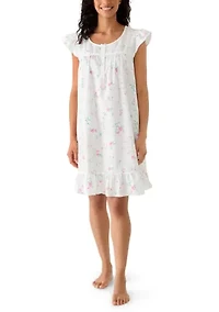 Women's Seersucker Short Nightgown