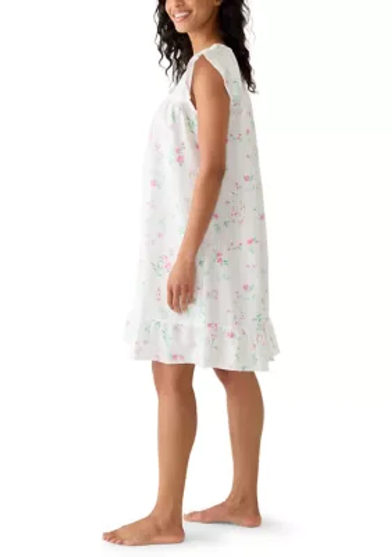 Women's Seersucker Short Nightgown