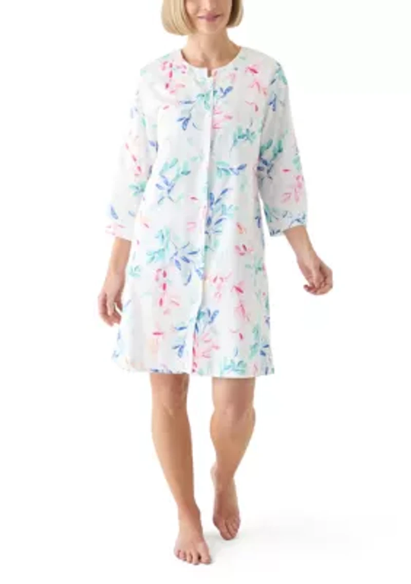 Short Snap Front Robe