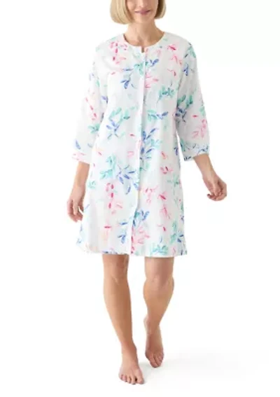 Short Snap Front Robe