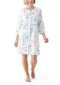 Short Snap Front Robe