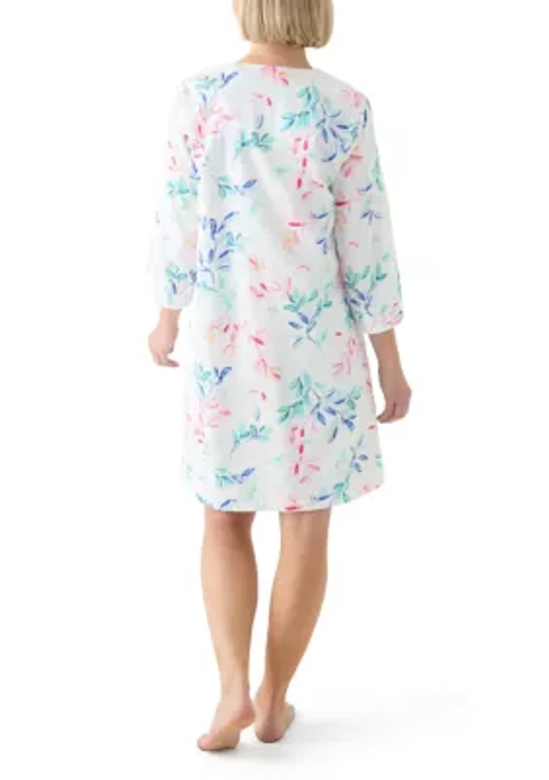 Short Snap Front Robe