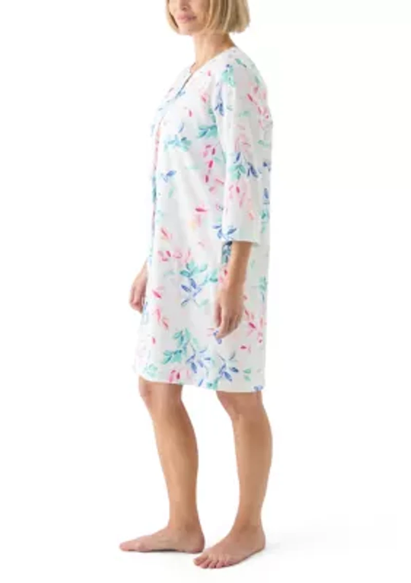 Short Snap Front Robe