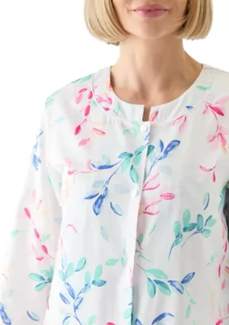Short Snap Front Robe