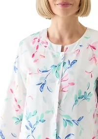 Short Snap Front Robe
