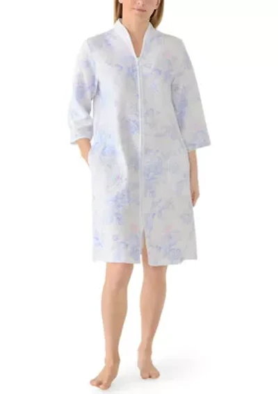 Women's Quilt Knit Split Neck Sleep Dress