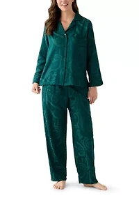 Satin Jacquard Pajama Set