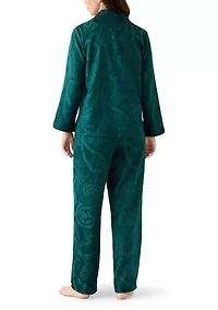 Satin Jacquard Pajama Set