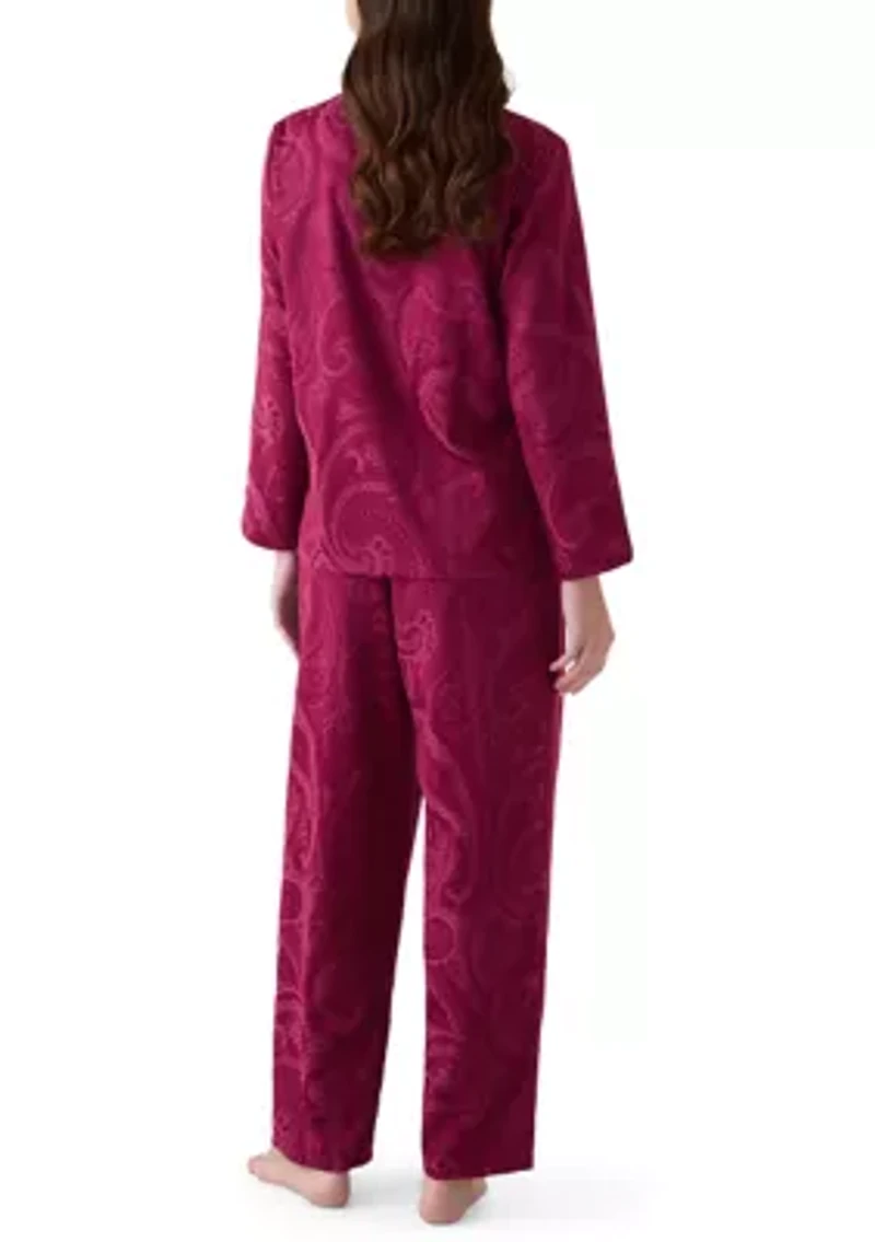 Satin Jacquard Pajama Set