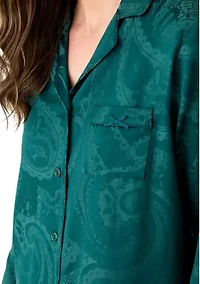 Satin Jacquard Pajama Set