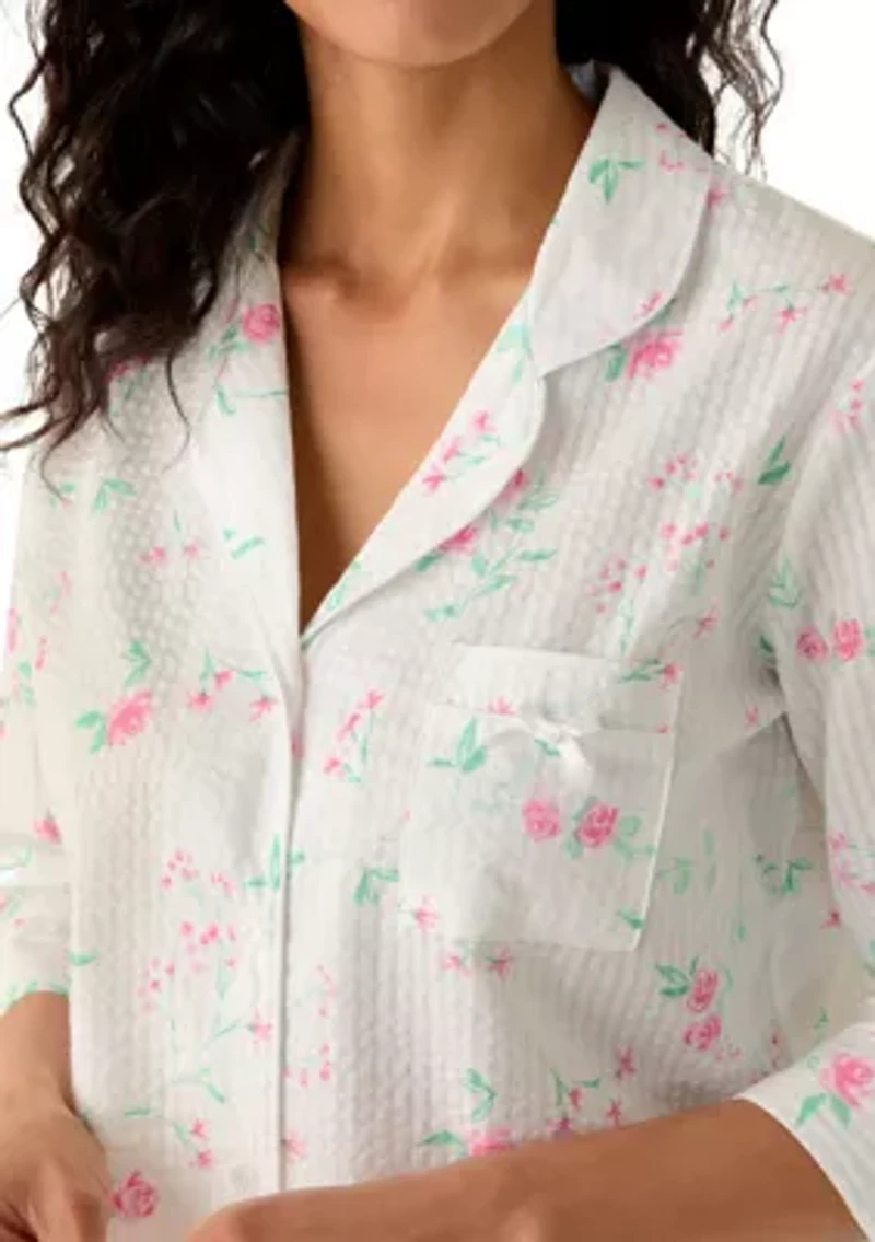 Women's Seersucker Pajama Set