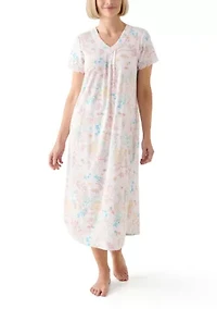 Women's Cottonessa Short Sleeve Long Gown