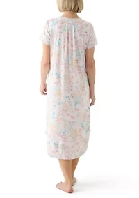 Women's Cottonessa Short Sleeve Long Gown