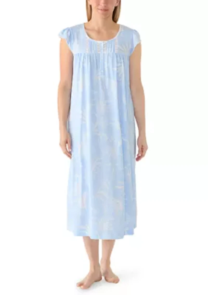 Women's Silky Knit Long Sleep Gown