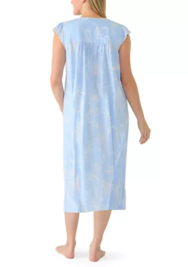 Women's Silky Knit Long Sleep Gown