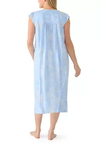 Women's Silky Knit Long Sleep Gown