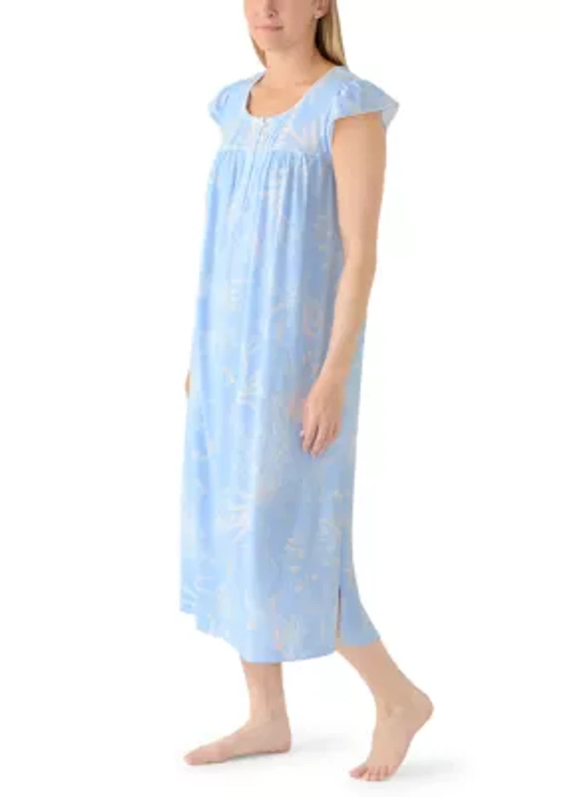 Women's Silky Knit Long Sleep Gown