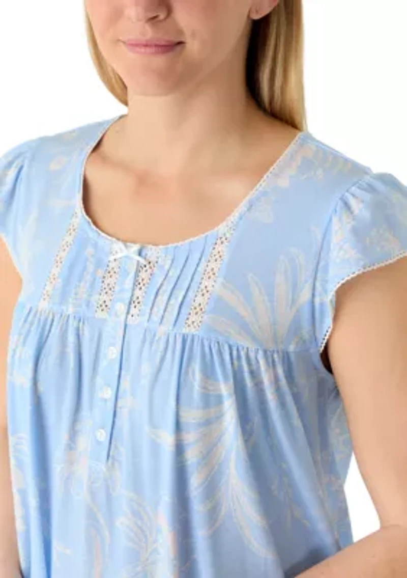 Women's Silky Knit Long Sleep Gown