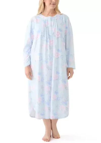 Plus Honeycomb Long Gown
