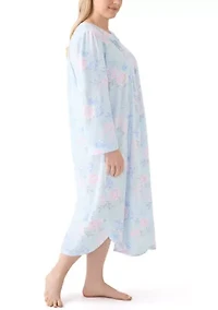 Plus Honeycomb Long Gown