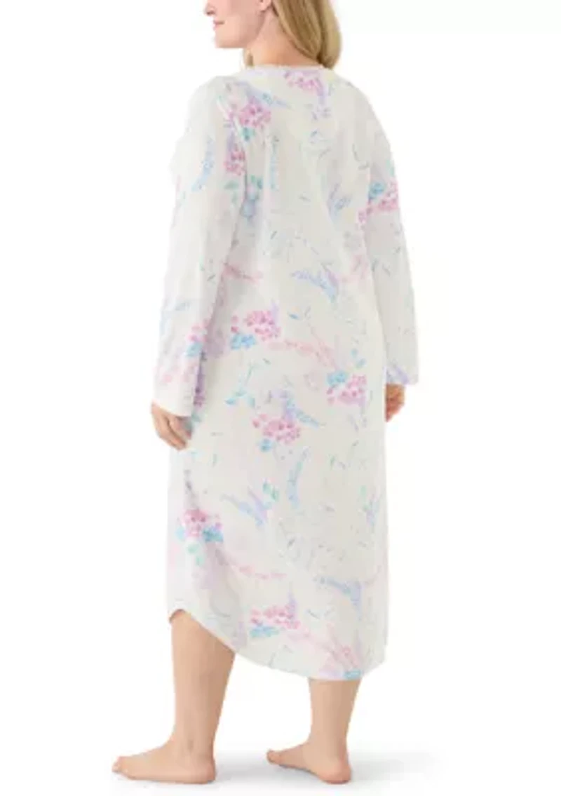 Plus Long Sleeve Gown