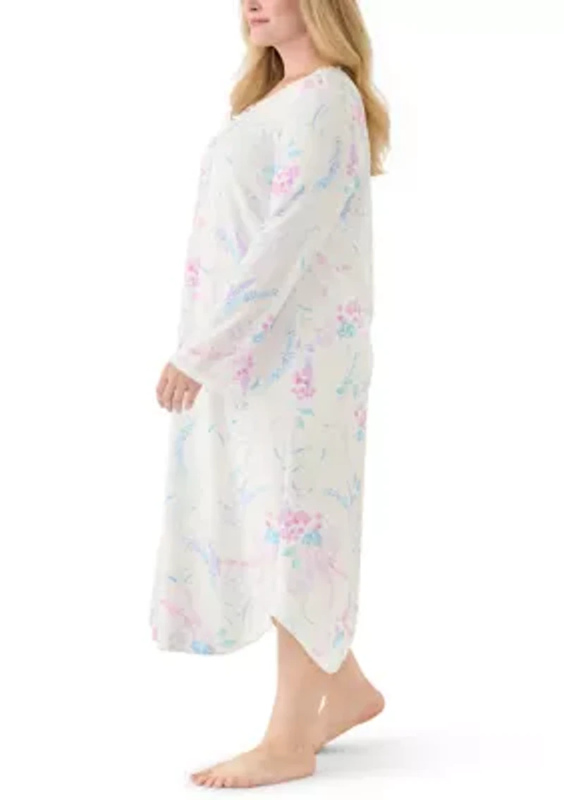 Plus Long Sleeve Gown