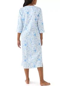Printed Long Zip Robe
