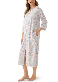 Women's Long Silky Knit Robe