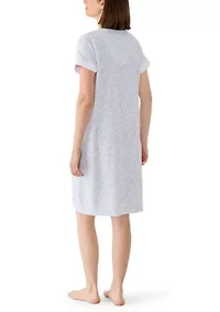 Women's Short Terry Zip Robe