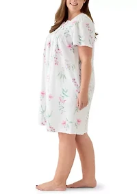 Plus Short Snap Robe