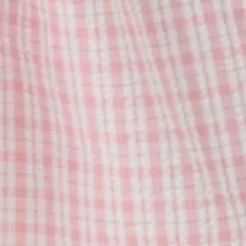 Plus Short Snap Seersucker Robe