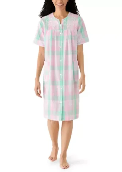 Women's Short Seersucker Robe