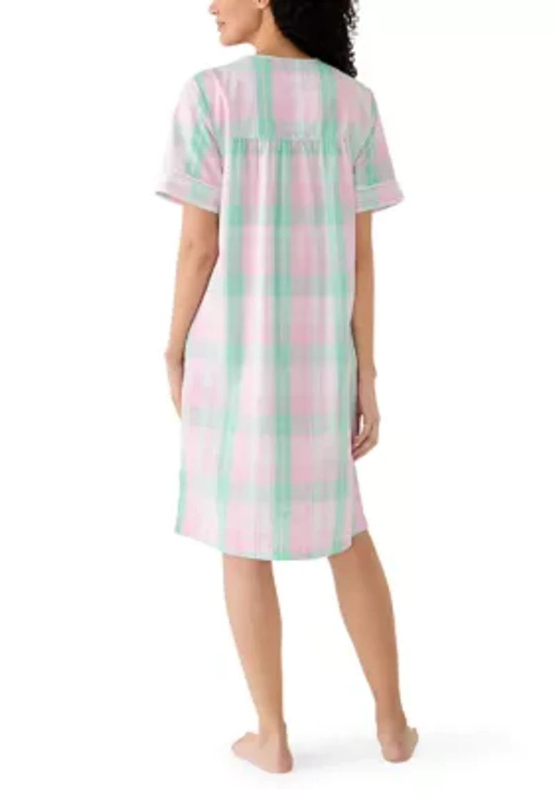 Women's Short Seersucker Robe