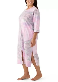 Plus Interlock Long Zip Robe