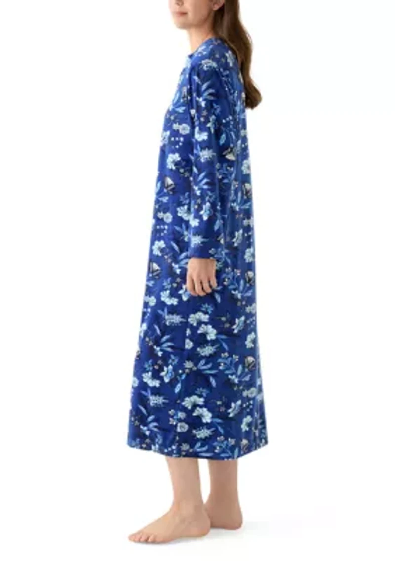 Women's Luxe Fleece Long Zip Robe