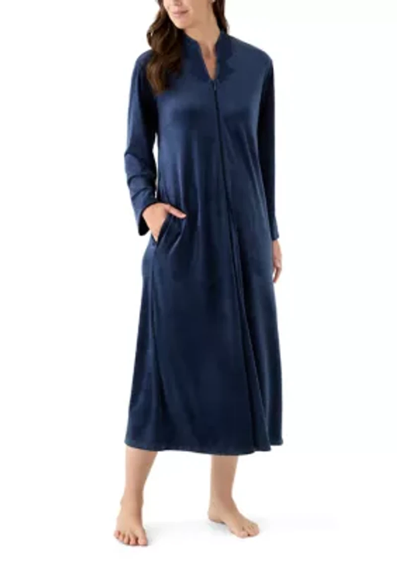 Women's Luxe Fleece Long Zip Robe