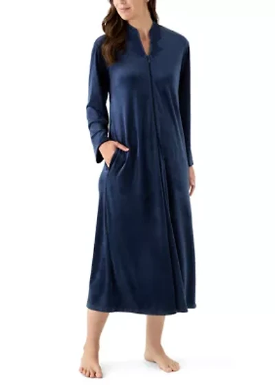 Women's Luxe Fleece Long Zip Robe