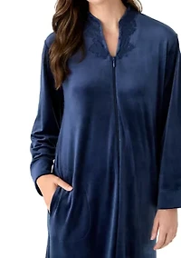 Women's Luxe Fleece Long Zip Robe