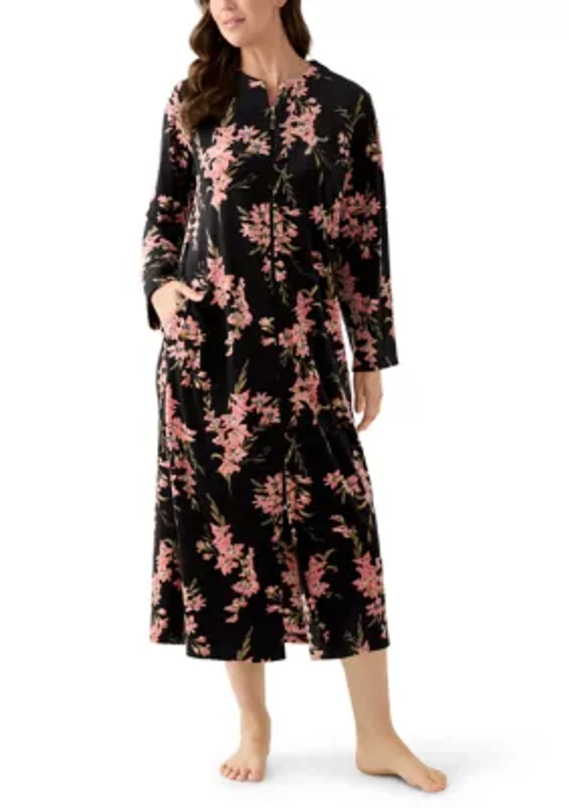 Women's Luxe Fleece Long Zip Robe