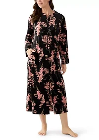 Women's Luxe Fleece Long Zip Robe