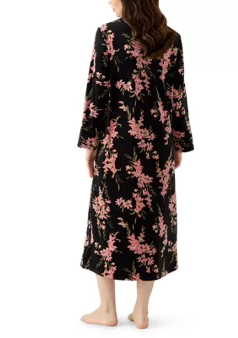 Women's Luxe Fleece Long Zip Robe