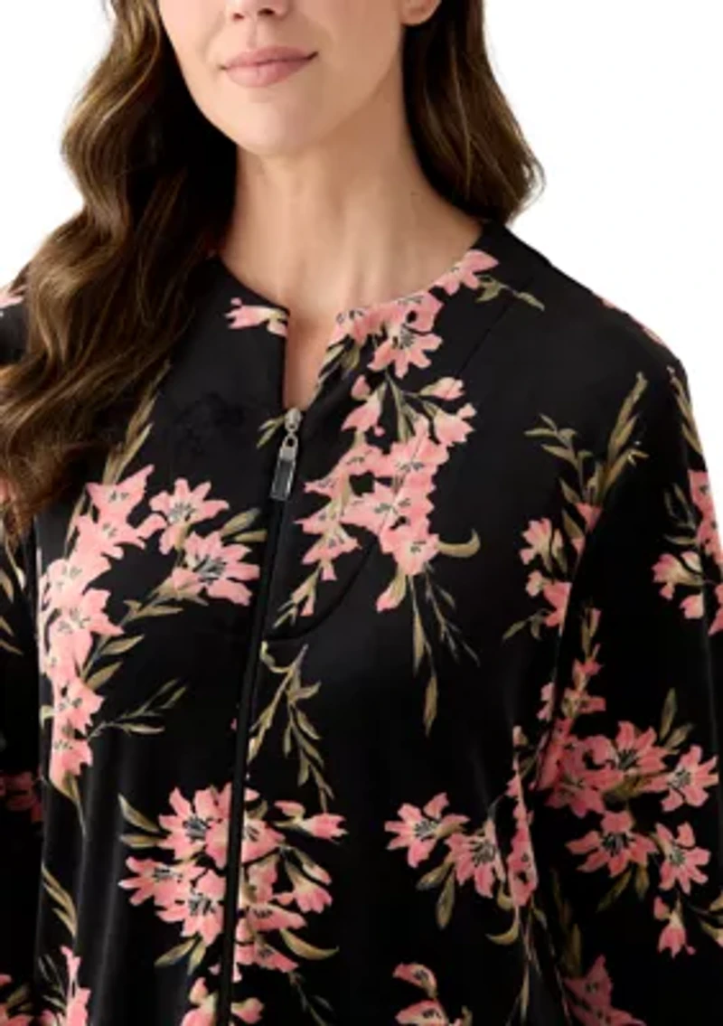 Women's Luxe Fleece Long Zip Robe