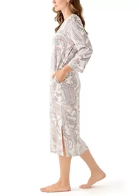 Women's Interlock Knit Long Robe