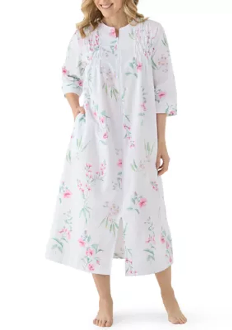 Women's Long Seersucker Robe