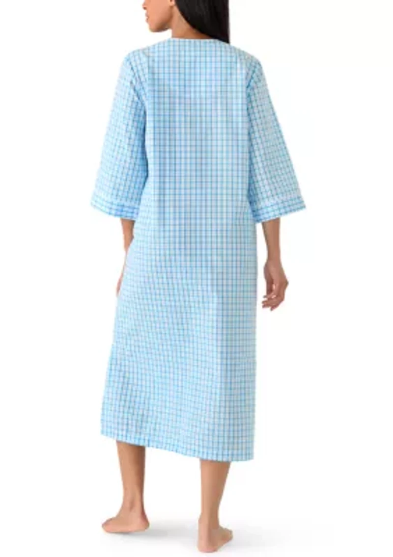 Women's Long Seersucker Robe