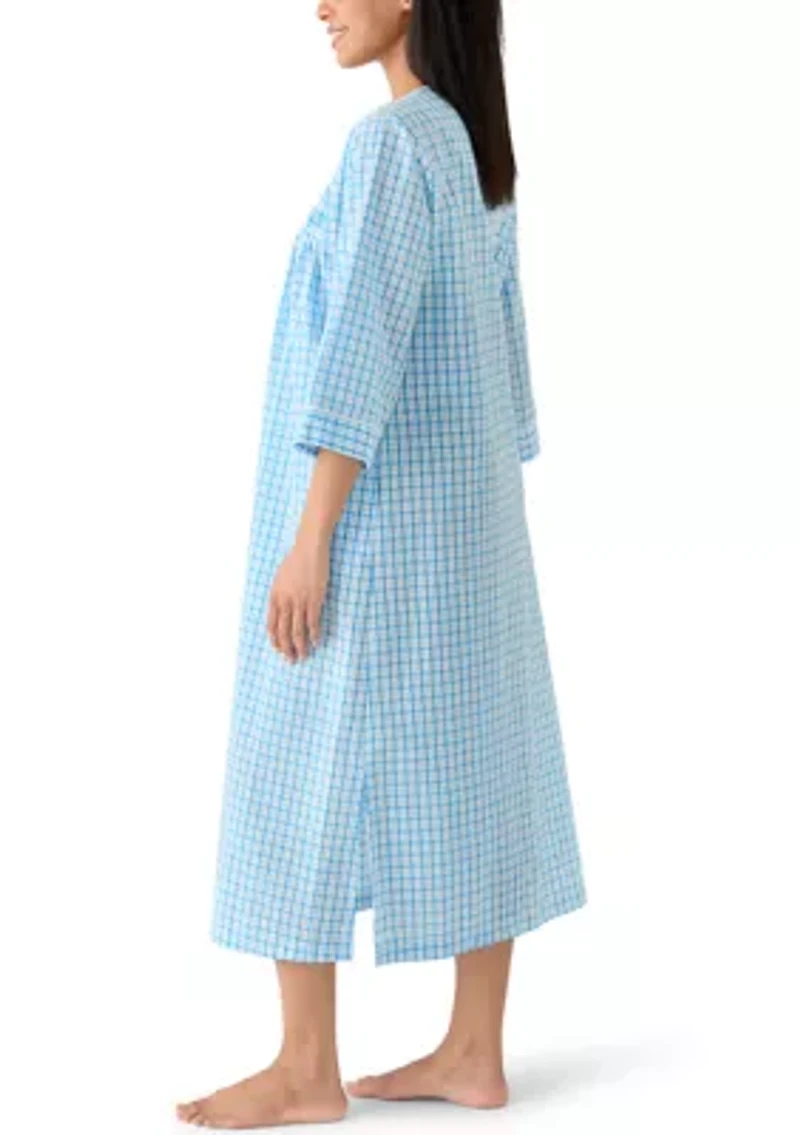 Women's Long Seersucker Robe
